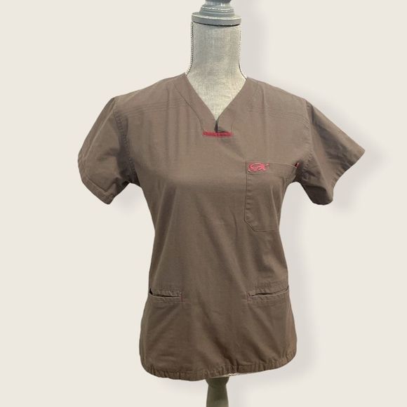 IguanaMed MedFlex 2 Quattro V Neck Scrub Top XS - Picture 2 of 10